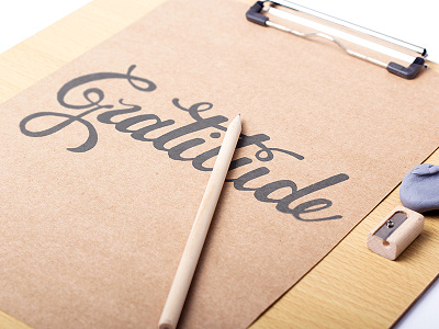 Gratitude Hand Lettering