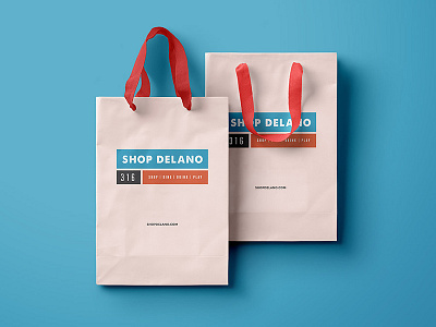 Shopping bags bag branding design logo packaging