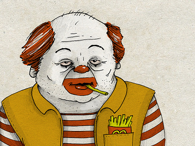 National Fast Food Day fast food french fries gross illustration mcdonalds ronald mcdonald