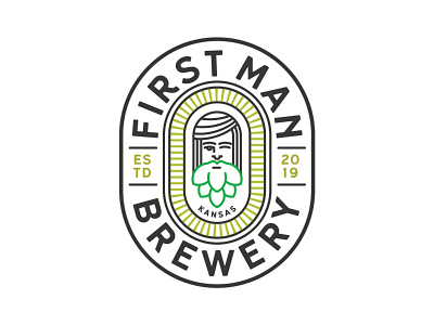 Local Brewery Logo adam and eve badge beer brand branding brewery brewery logo clean design hops illustration logo type