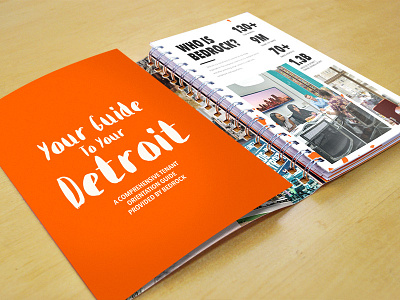 Cover Mockup bold city collage cover detroit fold mockup orange pattern realty scored typography