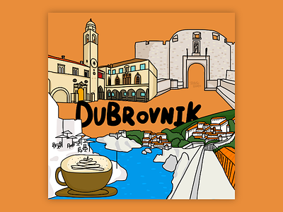 City series Dubrovnik design designer drawing fashion illustration illustrator