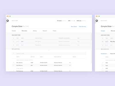 Wireframes · Sales Process