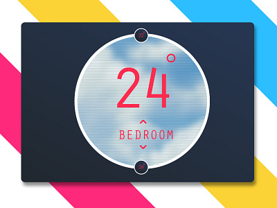 Thermostat Widget UI adobe art daily ui design illustrator interaction design interface sketch ui ux