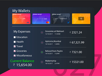 My Expenses UI