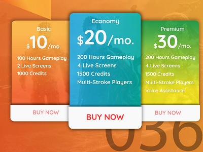 Pricing UI daily ui design illustrator pricing ui ux