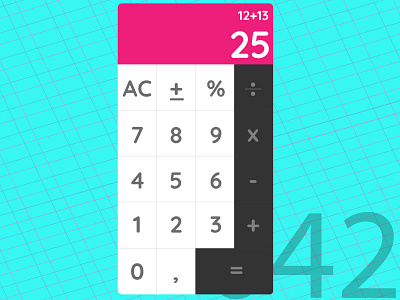 Calculator UI 042 calculator dailyui ui ux