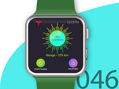 Day 46 - Start Engine UI 046 adobe dailyui iwatch start engine ui ux