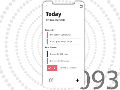 Day93 - To do 093 adobe dailyui to do ui ux
