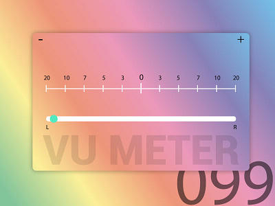 Day99 - VU Meter UI 099 adobe dailyui ui ux