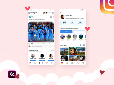 instagram redesign baldev bisht