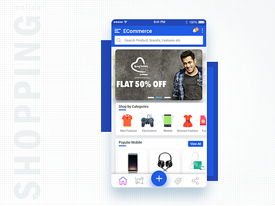 Ecommerce Online Shopping app mobile online shopping uiux