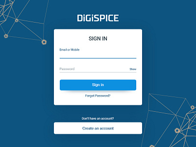 Digispice Login Dribbble