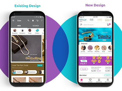 Voylla Dribbble Design easy search simple usable user centered design