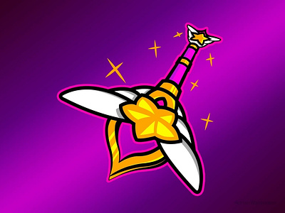 Lux staff design draw esports game gamecenter guardian illustration league of legends logo lux pink purple staff star