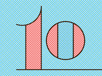 #10 dots number pop ten