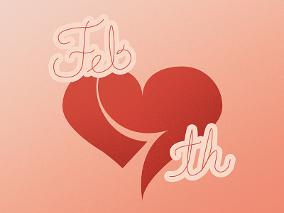 Valentine 14 fourteen heart number valentine