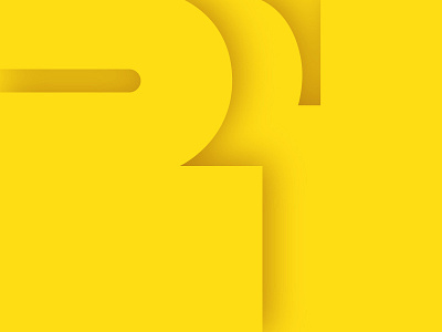 Mellow Yellow 24 number shadow twenty four type typography yellow