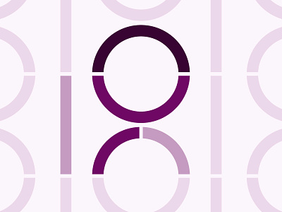 Nine IX 9 36 days of type 9 illustration ix nine number pattern purple vector