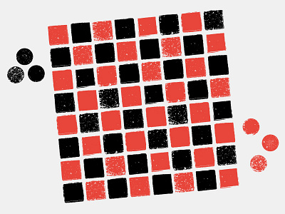 Checkers black checker checkerboard distressed grid illustration pattern red texture tile vector