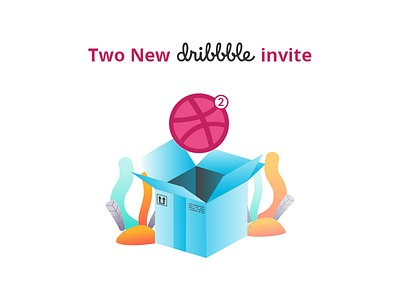 Dribbble Invite draft dribbble dribbble invite illustration illustrator invite