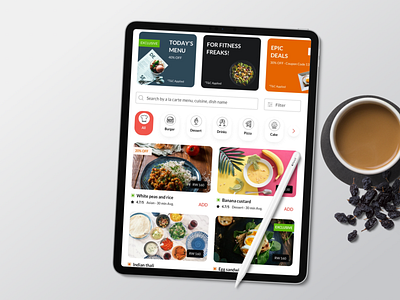 Restaurant Food Ordering system app branding design ui ui ux ux design