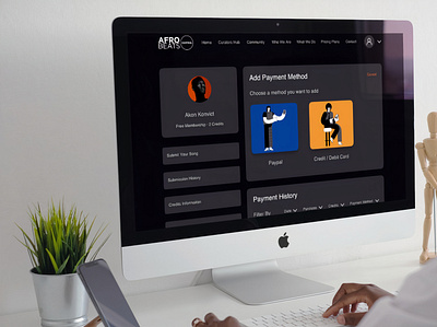 Afrobeats Central Website UI UX Redesign branding design graphic design illustration ui ui ux ux design