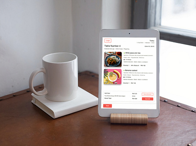 Restaurant Food Ordering System app branding design graphic design tablet app ui ui ux ux design