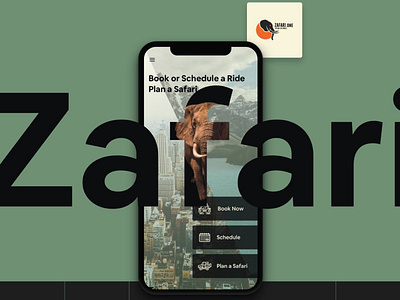 Safari Booking App Landing Page Banner