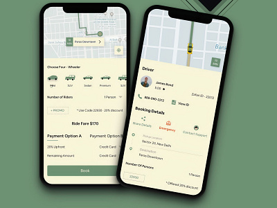 Vehicle Booking UI Design