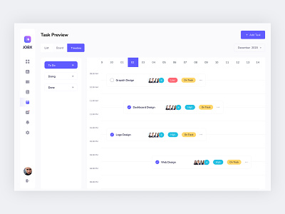 Dashboard - Task Calendar