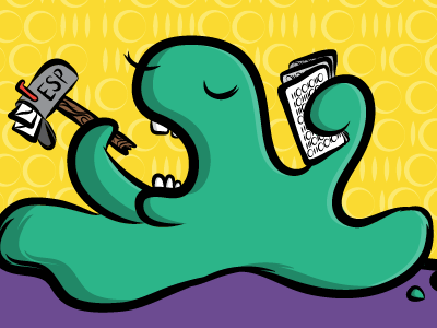 hungry data monster big data cartoon character chomp cute email hungry illustration monster