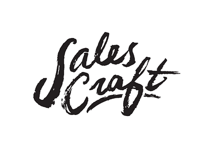 Sales Craft — The cutting room floor brush drawn type hand lettering handdrawn handdrawn type identity ink lettering logo typography