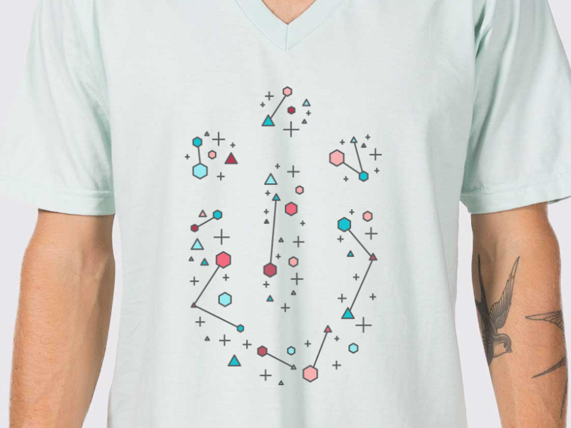 sparkle logo tee tee pastel fun shapes hexagons data logo t-shirt minimal cute sparkle