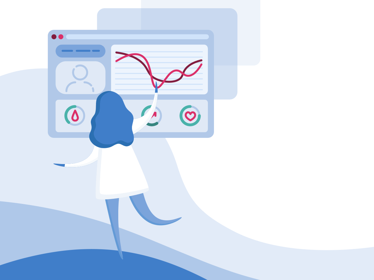 Reach for it. healthcare health fui data viz people illustration hair ui girl data visualization data