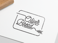 Oliver Bread typography rejects gluten wheat script logo food logo branding design branding bread