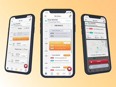 Delivery Assistant App app design ui ux