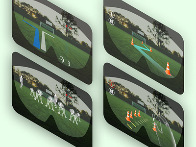 Mixed Reality American Football App app design ui ux