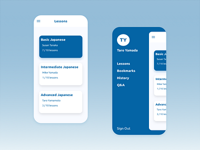 EdTech Mobile App app design ui ux