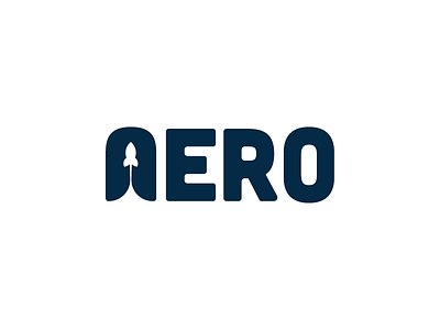 Aero air branding logo simple space white space