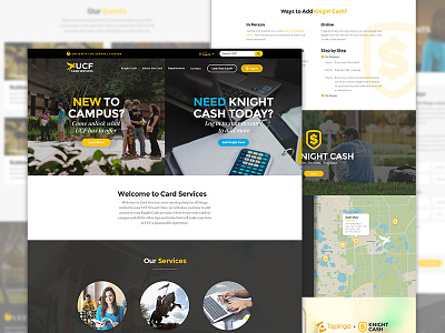 UCF Card Services Website Redesign education responsive uiux web web design website