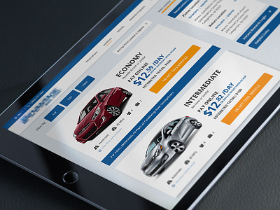 Vehicle Selection car car rental designzillas redesign rental uiux web design website