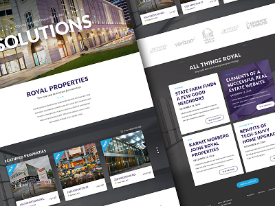 Royal Properties Redesign clean designzillas minimal uiux web web design website