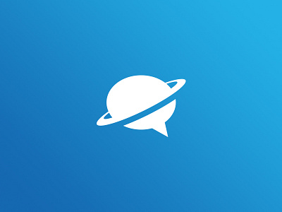 Chat Logo branding chat designzillas digital logo logo identity matthew wiard planet simple space tampa world