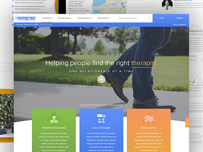 Healthcare - About Us about us bright friendly health healthcare mental health modern web design website website design