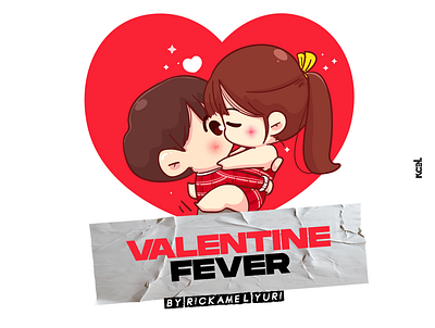 Valentine Fever brand branding design illustration logodesign logotype vector