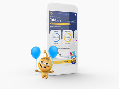 Turkcell Mobile Network Operator Concept mobile app mobile app design mobile application mobile ui turkcell