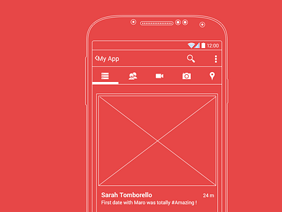 Android Wire Frame android wireframe