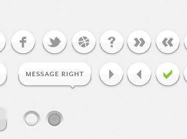 simple white UI elements