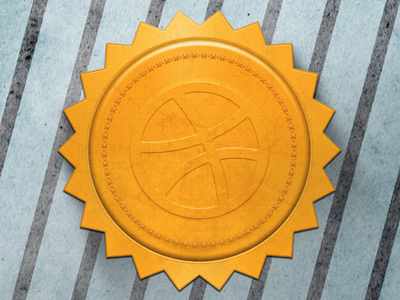 You're all first place in my book dribbble first gold logo meda metal